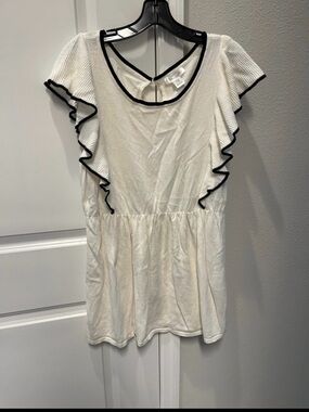 Motherhood Maternity Ruffle Sleeve Shirt Sz XL